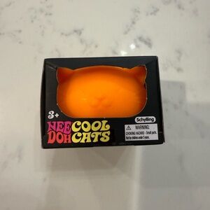NeeDoh cool cats neon orange cat squishy